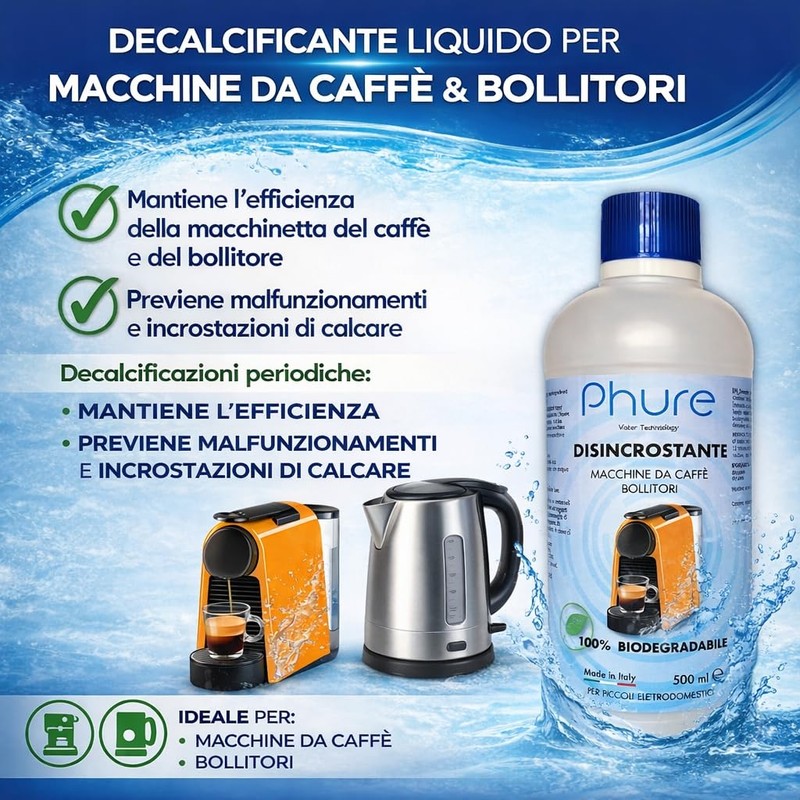 PHURE Bio Decalk Universal Descaler Natural Universal Descaler for All