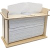 Green Hygiene Kitchen Party, Folding Towel Dispenser, Wooden Table Dispenser,