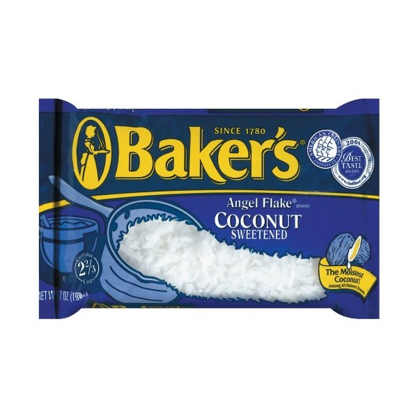 Baker's Angel Flake Coconut, 7-Ounce Bags (Pack of 5)