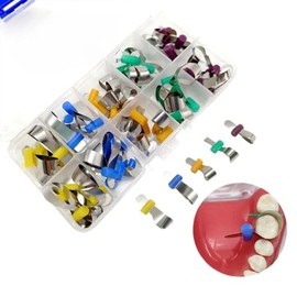 50 bandas de matriz dental, bandas de matriz de restauración de metal dental
