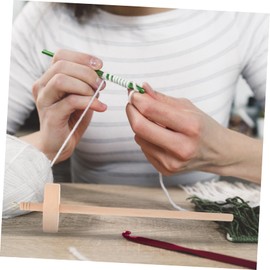 CORHAD Drop Spindle Yarn Tool for Beginners Wooden Knitting Spindle Smooth Surface for Easy Sewing and Crocheting for Textiles and Handicrafts Projects