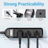 Calion Indoor/Outdoor Power Strip 3 AC Outlets IPX6 Waterproof Surge