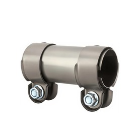 Double Clamp Exhaust Clamp Stainless Steel Pipe Connector Diameter 45 50 55 mm Universal Corrosion Resistant Exhaust Pipe Clamp for Exhaust Pipe with 45 50 55 mm Diameter (45 mm)