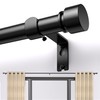 Black Curtain Rod 17 to 75 inch for Window 70