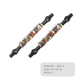 INNSTAR Resistance Bands Accessories Exercise Bands Attachment, Fitness Handles, Foot Strap for Home Gym Workout Full Body Workout(Camo Green-10")