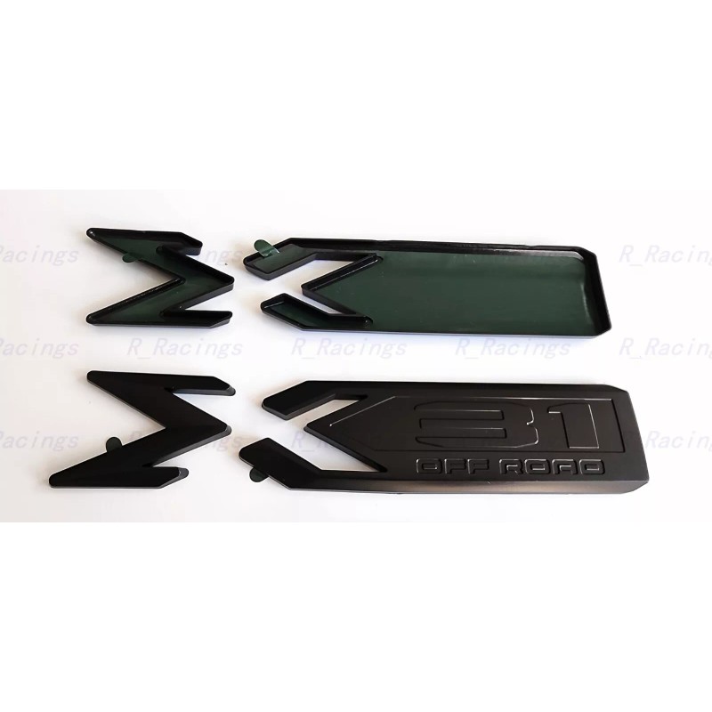 Sierra Overlay Matte black X31 Off Road Sierra Elevation Emblem