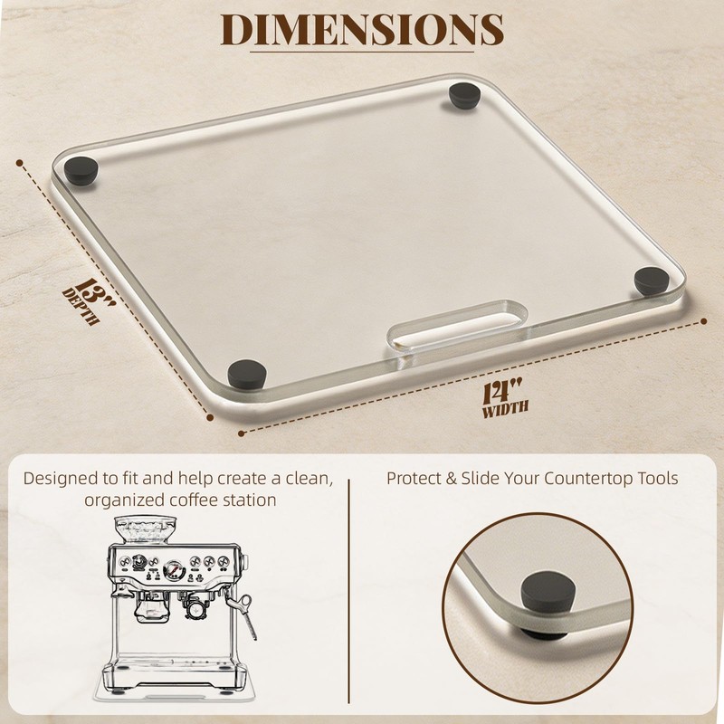 Appliance Slider for Keurig Duo Coffee Maker, 14" x 13",