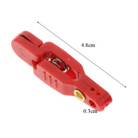 Uncedaran 3pcs Padded Release Clips Fishing Quick Release Clips with Steel Fishing Line Downrigger Release Clips (Red)