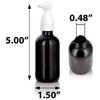 2 oz / 60 ml Black Glass Refillable Dispenser Empty