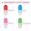 MUSHENJI 101PCS Cute Capsule Message Love Letters Plastic Capsule Love