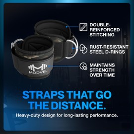 Modvel Ankle Strap (Single) for Cable Machine – Adjustable & Comfortable Gym Accessory for Strength Training, Weightlifting, and Injury Recovery – Durable Padded Support for Men & Women (Army/Brown)