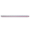 Linex 311 Triangular Scale with Coloured Chamfer 30 cm, Pitch