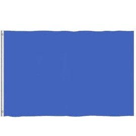 5ft x 3ft Blue Flags and Banners Pennant Double Stitched Vivid Color Plain BlueRed Flags Polyester Decoration for Garden Room Game Parade Sport Events Festival Party 90 X 150cm with Brass Grommets