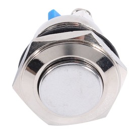 Keenso Start Button 12 V Switch Momentary Metal Pressure Switch Waterproof Dustproof Start Button Switch with Screw Connection