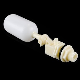 Nicear 1/2" Adjustable Float Valve with Arm ABS Plastic Water Shutoff Valve for Livestock Sinks Tanks Humidifiers Ice Makers (1/2" DN15 Thread)