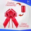 Mata1 Huge Car Bow (Red, 23 inch / 58 cm),