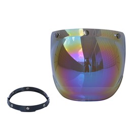 Motorcycle Anti-UV Anti-Scratch Helmets Lens  Bubble Visor Wind Shield Lens Universal for Standard 3-Snap Open Face Helmets