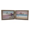 Smiling Art Double Wooden Photo Frame Folding Double Frame