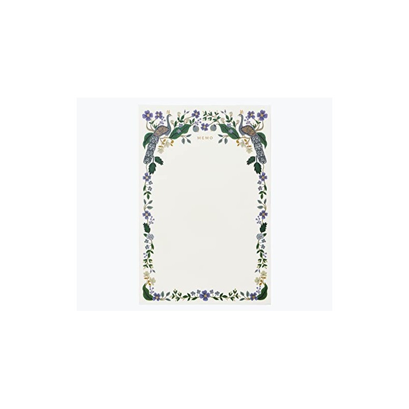 RIFLE PAPER CO. Peacock Memo Notepad