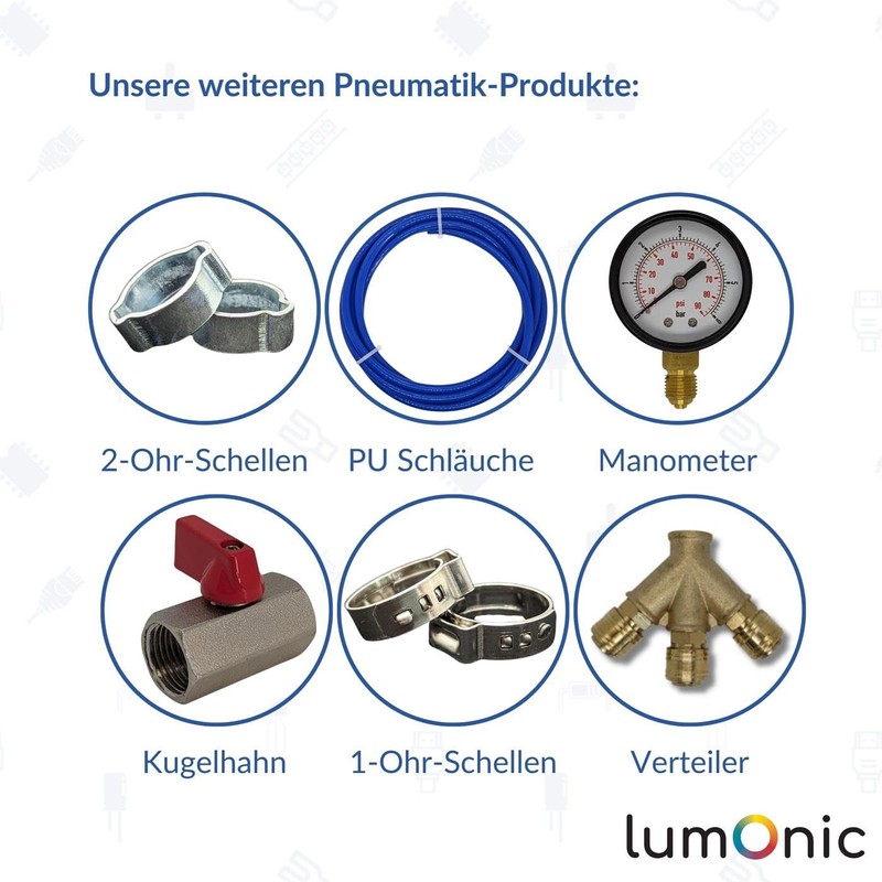 Lumonic I PU Hose Throttle Check Valve with Connector I