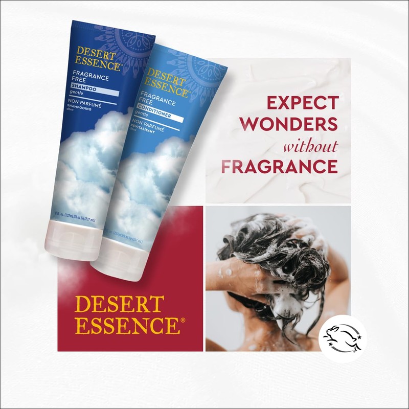Desert Essence Fragrance Free Shampoo – 8 fl oz –