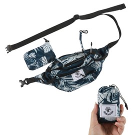 4Monster Hiking Daypack,Water Resistant Lightweight Packable Backpack for Travel Camping Outdoor (2L-Flower Blue, 2L)