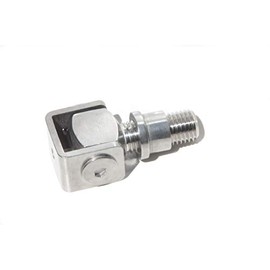 UHRIG Adjustable Short Gate Hinge M24 Made of V2A Stainless Steel, Heavy Duty Hinge with Weld Nut.