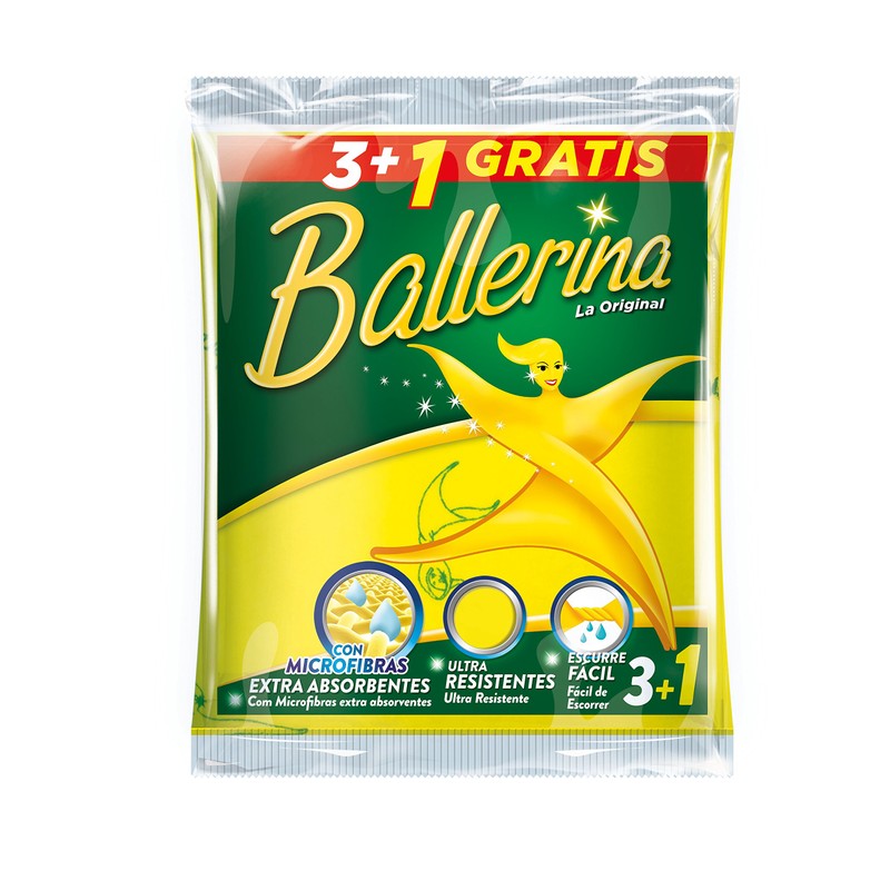 Ballerina - Panno giallo 3+1 Unità - L'originale