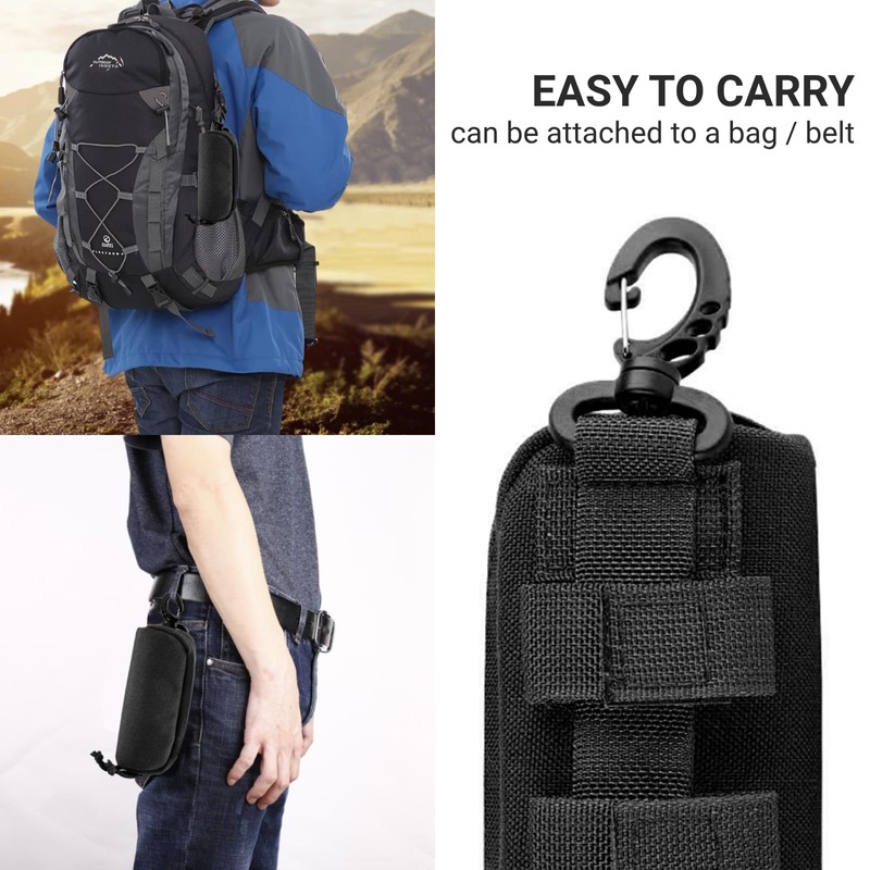 Milltrip Tactical Molle Glasses Case, Shockproof Protective Box, Glasses Hard
