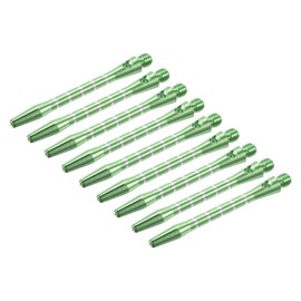 PATIKIL 48mm Dart Shafts, Medium 2BA Thread Aluminum Dart Stems Dart Accessories for Steel Tip - 9 Pack (Green)
