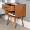 Walker Edison Mid Century Modern Wood Nightstand Side Table Bedroom