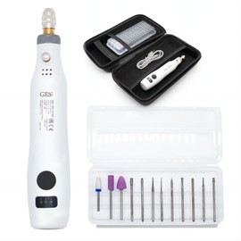 GESS Electric Nail Drill Kit, Portable Electric Nail File Set, Manicure Pedicure Tool with 12 Pieces Nail Drill