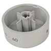 Genuine Hotpoint Oven Cooker Hob Control Knob (Silver)