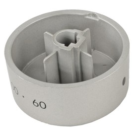 Genuine Hotpoint Oven Cooker Hob Control Knob (Silver)