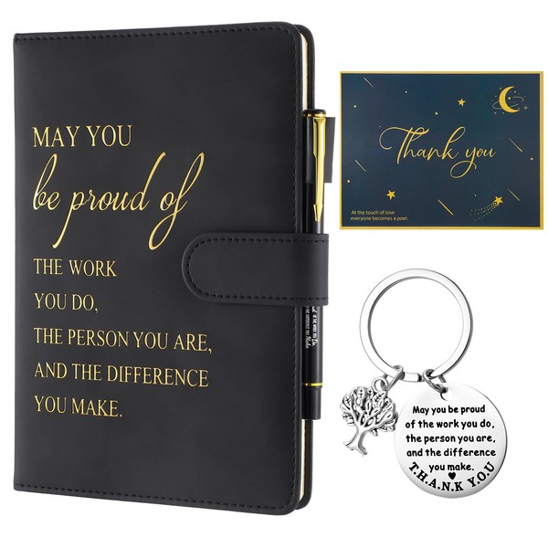 Candcamp Thank You Gifts A5 Inspirational Notebook Pen Set with