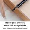4x Cabinet Latch Drawer Hidden Spring Lock Magnetic Push Catch