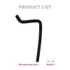 HDBUBALUS Black Tubo Scarico Oil Cooler Hose Line Fits For