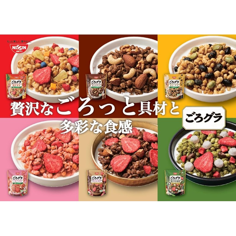 GoroGura Nissin Cisco Chocolate Nuts, 11.6 oz (320 g)