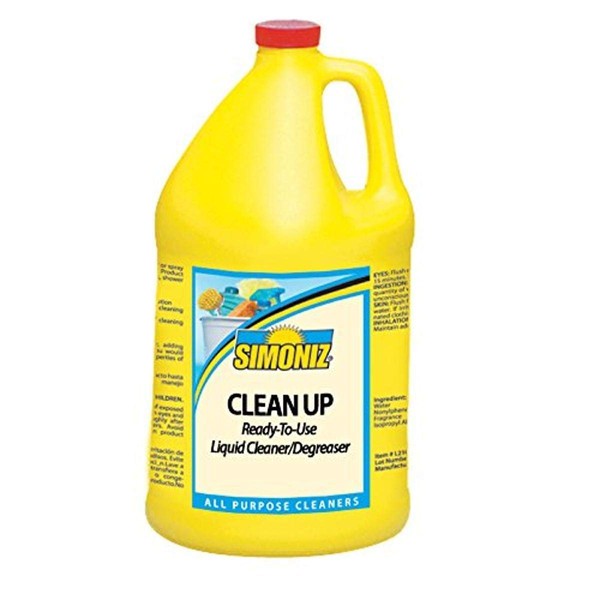 Simoniz C0590004 Clean Up Cleaner and Degreaser, 1 gal Bottles per Case (Pack of 4)
