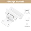 60 Pack 30 Pair White Cabinet Hinges - 1/2 inch