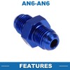 A ABSOPRO Male Flare Reducer Hose Fitting Adapter AN6-AN6 Fuel
