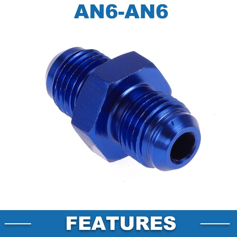 A ABSOPRO Male Flare Reducer Hose Fitting Adapter AN6-AN6 Fuel