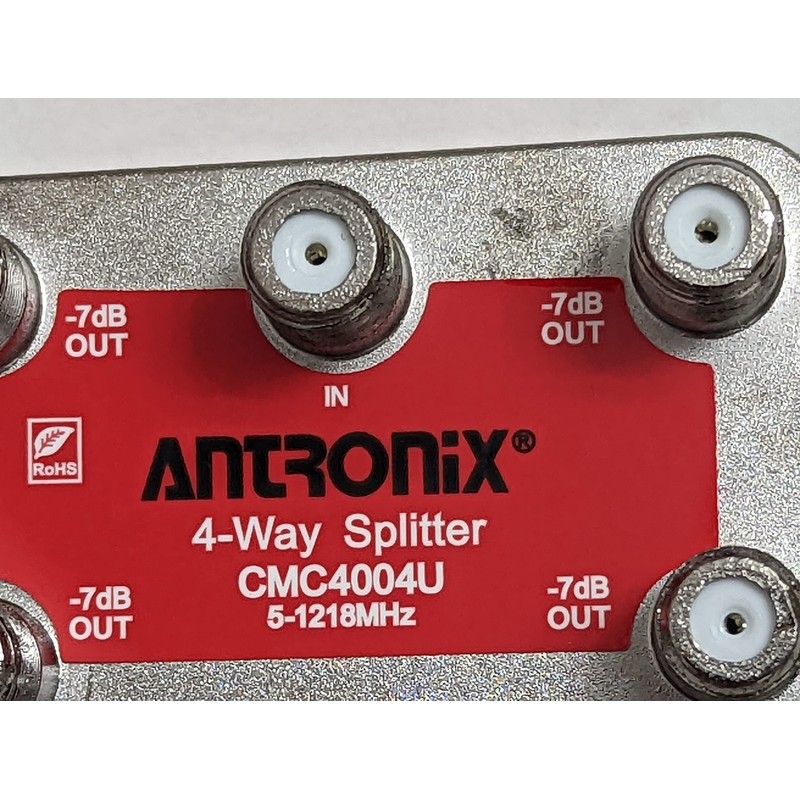 Antronix CMC4004U 4-Way Vertical Splitter, 1.218 GHz High Performance for