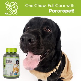 PororoPet NutriHome Multi Care for Dogs | Supports Joint, Eye, Liver & Daily Wellness | Milk Thistle, Curcumin, Green Lipped Mussel | 10.58oz (300g), Made in Korea