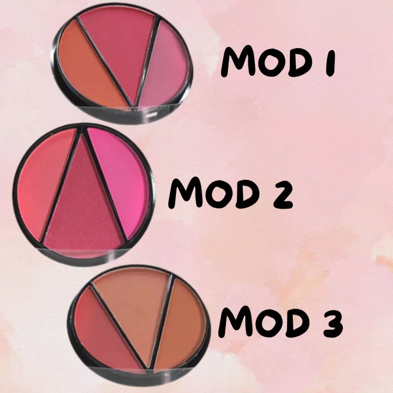 Universo en Linea Rubor Contorno Maquillaje Paleta Rostro Blush Belleza