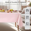 MRJ 3 Pack Pink Plastic Tablecloths for Rectangle Tables Disposable