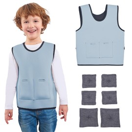 Weighted Vest for Children | Provide Deep Pressure Comfort | Calming Vest for ADHD Kids | Autism Sensory Clothing | Adjustable Weighted Vest | Compression Vest for Kids | Ensure a Secure Feeling