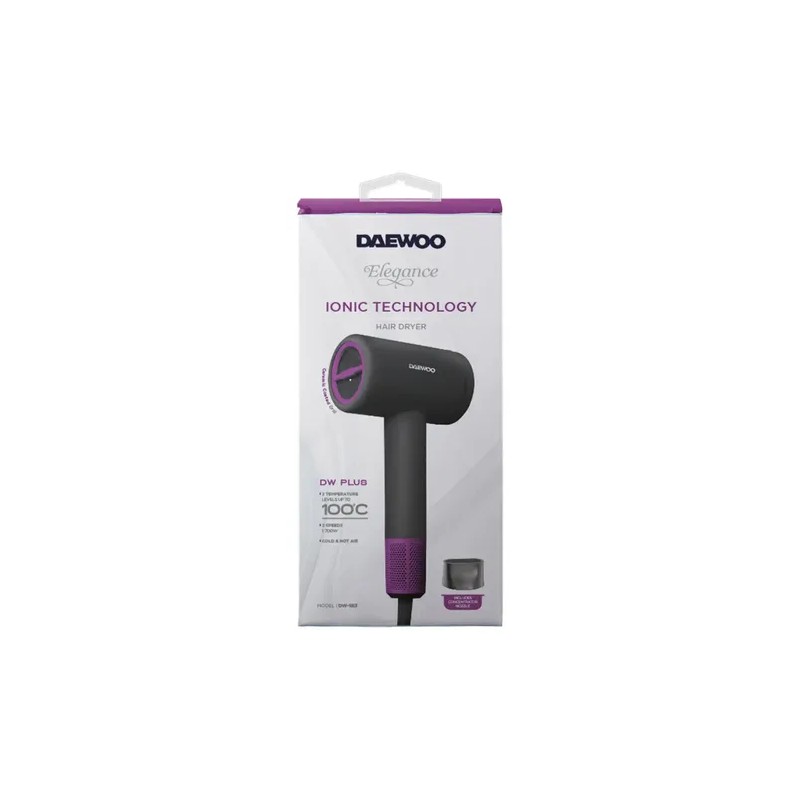Secadora De Cabello Profesional Daewoo 2 Velocidades 110°c Negro