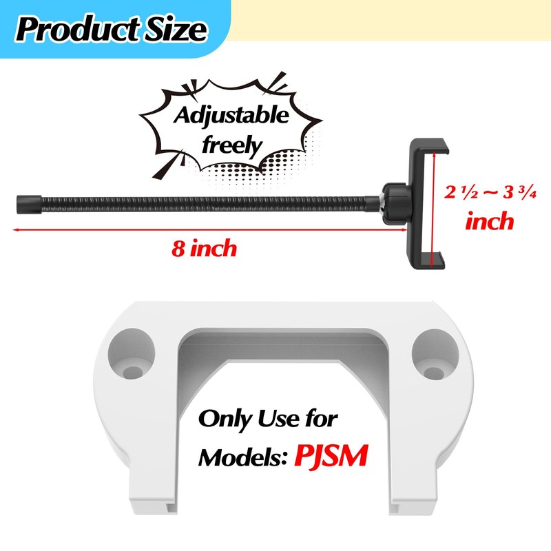 WSBXBB Phone Holder for Permobil Power Wheel Chair(Models: PJSM), Adjustable