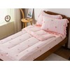 A Nice Night Zipper Bedding Pink Bow Printed on Colorful